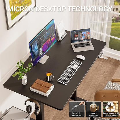 Veken 47.2" Standing Desk, Adjustable Height Office Desk - Image 6