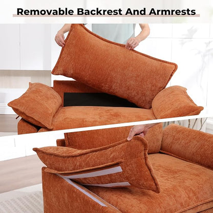 Oversized Accent Chair, Modern Upholstered Armchair Cloud Sofa Chair - Image 6