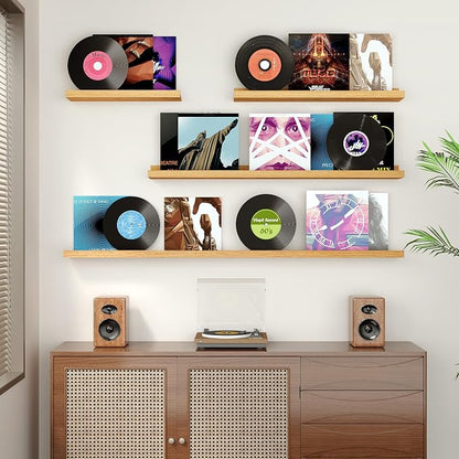 Floating Shelves for Wall, 16 inch Wood Floating Shelves Set of 2, Picture - Image 6
