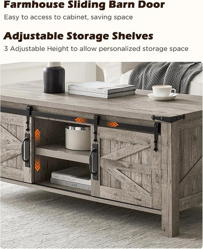 OKD 48" Farmhouse Lift Top Coffee Table - Image 6