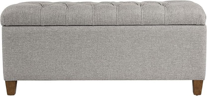 Homepop Home Decor Tufted Ainsley Button Storage Ottoman Bench by HomePop