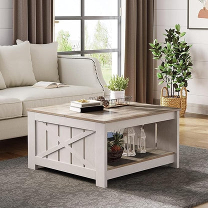 YITAHOME Coffee Table Farmhouse Coffee Table - Image 5