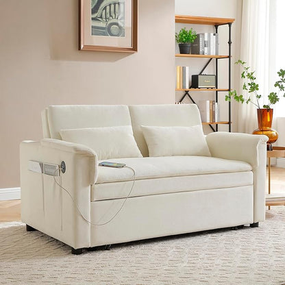 55.5" Small Sleeper Sofa Couch - Image 2