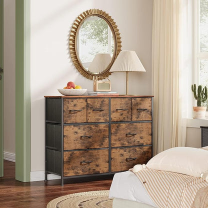 WLIVE Dresser for Bedroom with 8 Drawers, Wide Fabric Dresser for Storage and - Image 2