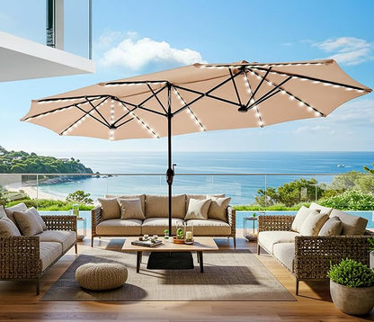 SUPERJARE 13ft Outdoor Patio Umbrella by SUPERJARE