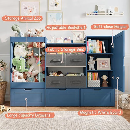 61" W Kids Toy Storage Organizer - Image 3