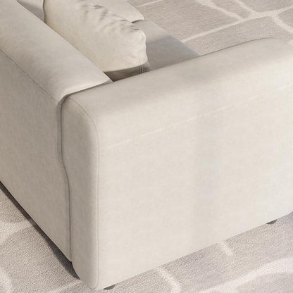 Guyii Modern 76.38" Long Oversized 2-Seat Velvet Convertible Loveseat Sofa - Image 7