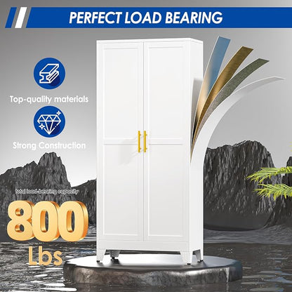 GAIOUS 71" Tall Metal Storage Cabinet - Image 7