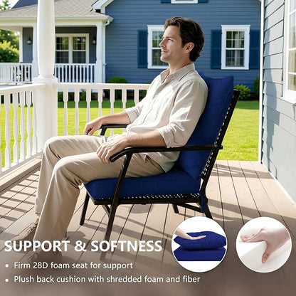 24x24 Inch Outdoor Chair Cushions Set of 2, Patio Furniture Cushions - Image 4