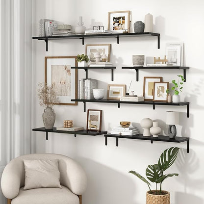 Fun Memories Deep Floating Shelves, 16W x 8D Floating Shelves Set of 2 - Image 7