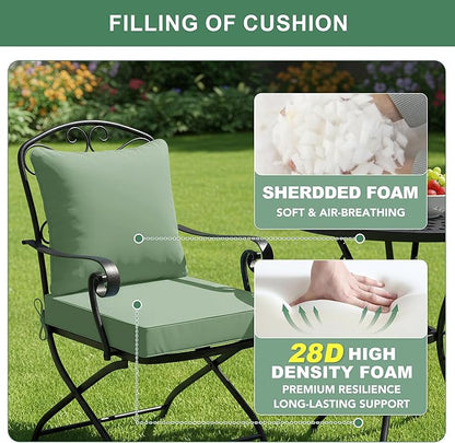 Summsun Outdoor Cushions for Patio Furniture, Double-Sided Waterproof Backrest - Image 4