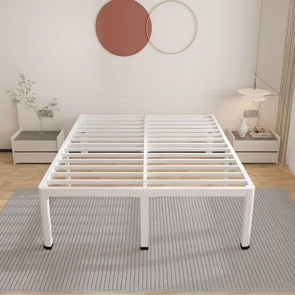 ROIL 14 Inch White Queen Bed Frame - Image 8