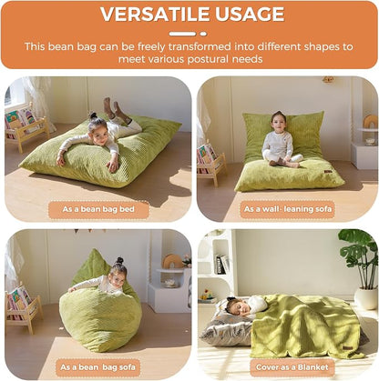 MAXYOYO 3 in 1 Kids Bean Bag Chair Bed, Convertible Chair Folds from Bean Bag - Image 4