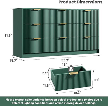 Garvee 9 Drawers Dresser for Bedroom - Image 2