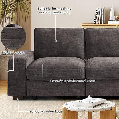 TEKAMON 128" Modular Sofa Couch - Image 6