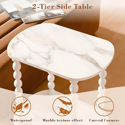 2-Tier Side Table, Small End Table - Image 4