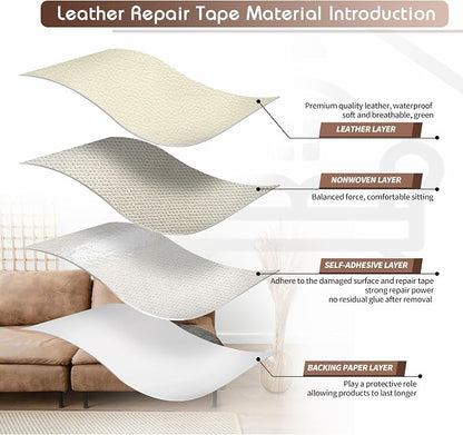 KING MOUNTAIN Leather Repair Patch, 2 Packs 9 x 11 Inches self Adhesive Leather - Image 3