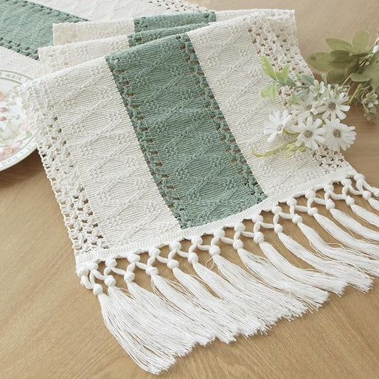 FEXIA Sage Green Table Runner 48 Inches Long by FEXIA