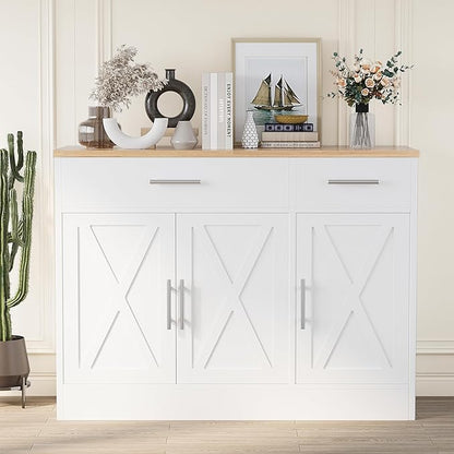 Shintenchi Modern Farmhouse Sideboard Buffet Cabinet - Image 2
