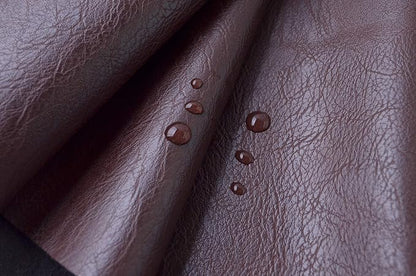 Wento Thick Half Yard Faux Leather Fabric Soft Skin Grain PU Leather - Image 4