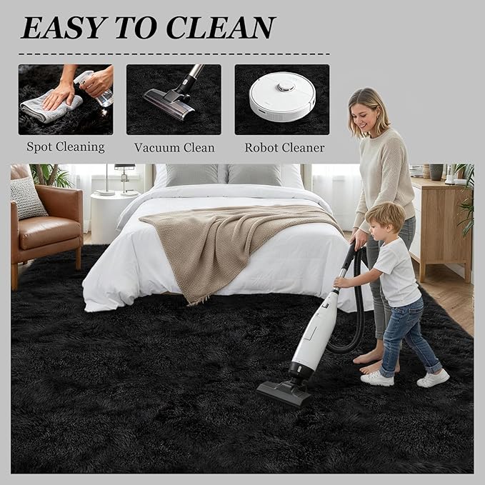 6x9 Area Rugs for Living Room Bedroom: Ultra Soft Fluffy Shag Rug Upgrade - Image 8