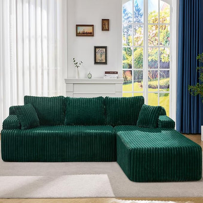 Hobestluk Modular Sectional Sofa Couches L-Shape Couch 3 Seat Modular Sofa by YourHomeDeservesMore