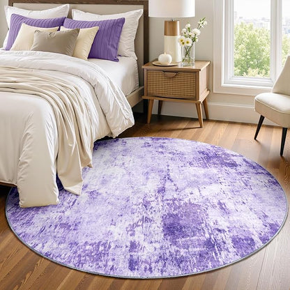 RELEANY Washable Area Rugs 4ft Non-Slip Modern Abstract Soft - Image 2