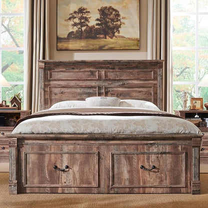 Aitjunz Farmhouse Queen Size Bed Frame - Image 3