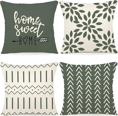 YCOLL Pillow Covers 20x20 Set of 4, Modern Sofa Throw Pillow Cover, Decorative by PillowCoversExpert