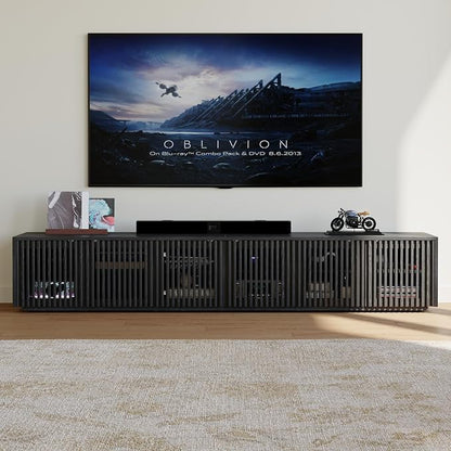 POVISON Full Assembled Mid Century Modern TV Stand, Entertainment Center - Image 3