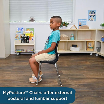 Children’s Factory MyPosture Plus 12" Chair, 2 Pack, Stackable Ergonomic - Image 3