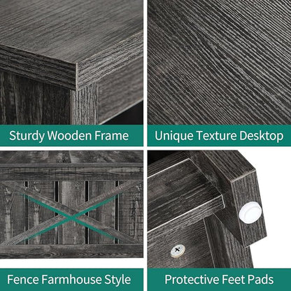 YITAHOME Coffee Tables Farmhouse Coffee Table - Image 5