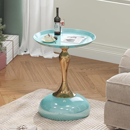 1-Pack Light Green Sleek Hourglass Side Table - Image 4