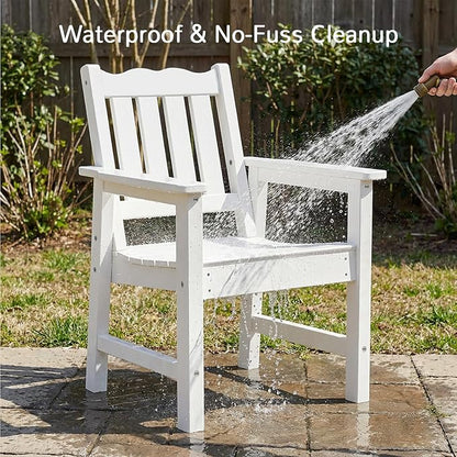 Stoog All-Weather Patio Chairs Set of 2, HIPS Outdoor Chairs - Image 7