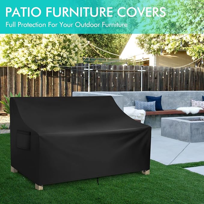 WLEAFJ Patio Sofa Cover Waterproof, 3-Seater Outdoor Sofa Cover, Heavy Duty - Image 6
