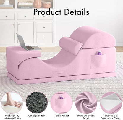 Convertible Yoga Chair for Adults, Ergonomic Foam Lounge - Image 4