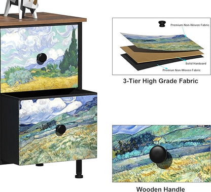 EXOTICA 6 Drawer Dresser for Bedroom Van Gogh Chest of Drawers Wide TV Stands - Image 5