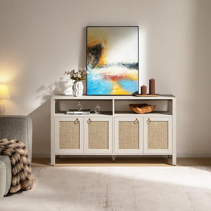 SICOTAS Rattan TV Stand for Television up to 120" - Image 7