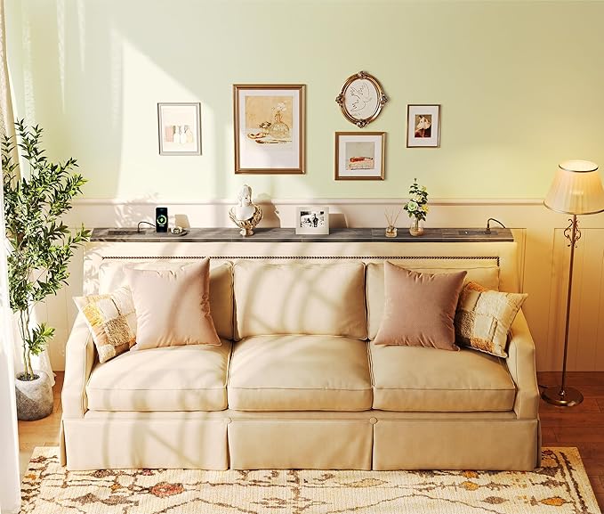 SUPERJARE 78.8 Inch Narrow Console Table - Image 7