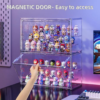 Clear Acrylic Display Case for Collectibles 3 Layer Hobby Figure Display Case - Image 2