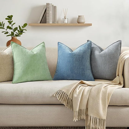 decorUhome Summer Couch Throw Pillow Covers 20x20 Set of 2, Decorative Soft - Image 7