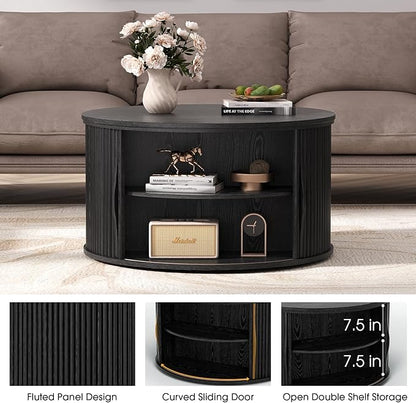 SULIVES Round Coffee Table - Image 3