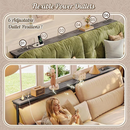 Huuger 78.7 Inch Behind Couch Table - Image 6