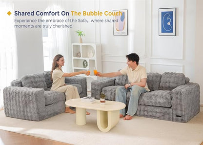 MAXYOYO Loveseat Sofa for Living Room, Small Sofa Couch Tufted Boneless Couch - Image 8