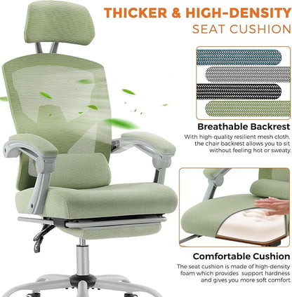 Sweetcrispy Office Computer Desk Chair Set of 2, Ergonomic High-Back Mesh - Image 4