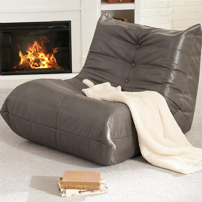 Hobestluk Giant Bean Bag Chair Lazy Floor Sofa, Memory Foam Fireside Sofa by YourHomeDeservesMore