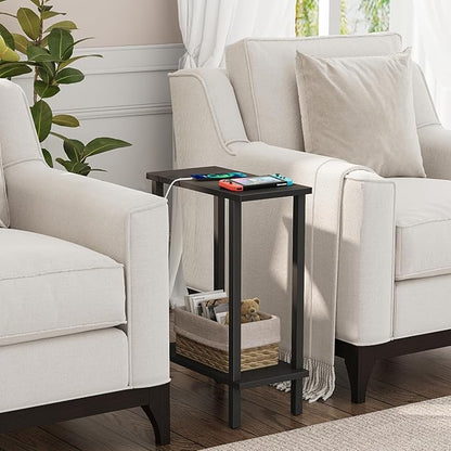 TUTOTAK Small Side Table, Narrow End Table, Skinny Sofa Table, Slim Nightstand - Image 5