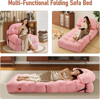 Folding Sofa Bed, Convertible Sleeper Chair - Image 3
