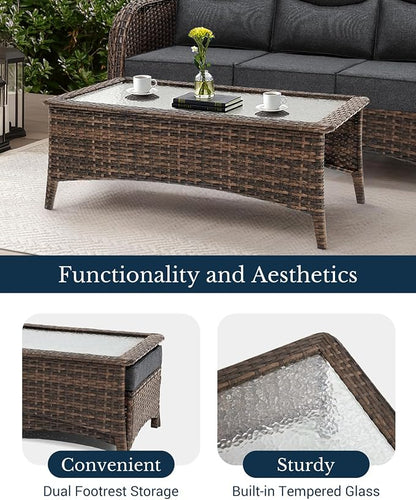 HILLGA Luxury High Back Patio Furniture Set - Image 6
