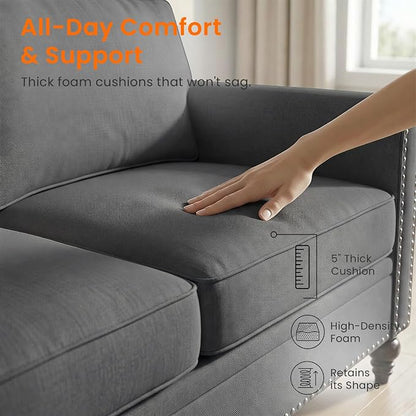 Living Room Sofa Sets 3 Piece, Modern 3 Seater Sofa and Loveseat Couch and - Image 4